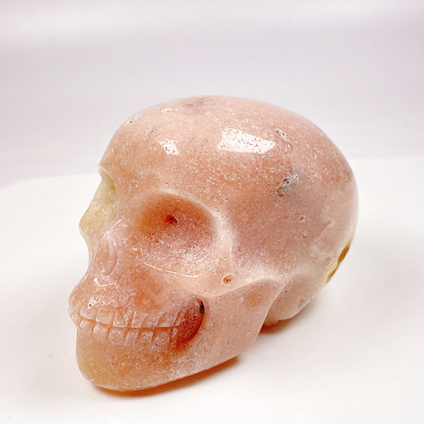 Beautiful Pink Amethyst Skull