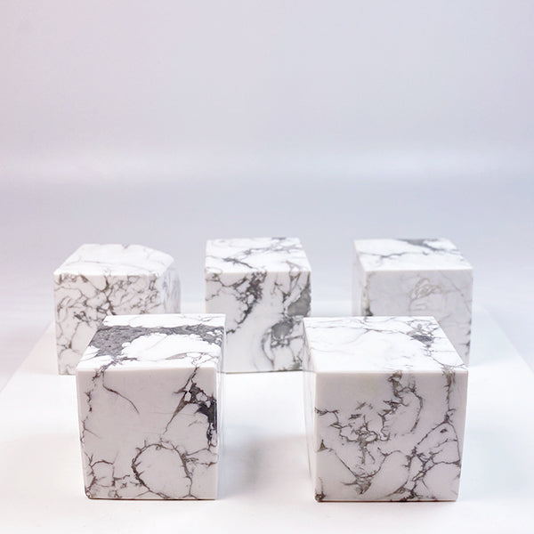 Beautiful Howlite Cube