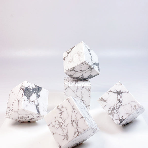 Beautiful Howlite Cube