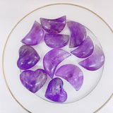 Amethyst  Heart/Moon Carving Shape