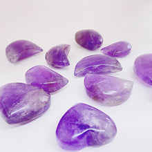 Load image into Gallery viewer, Amethyst  Heart/Moon Carving Shape