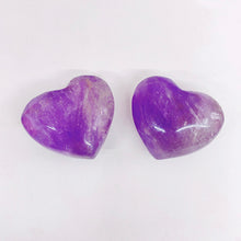 Load image into Gallery viewer, Amethyst  Heart/Moon Carving Shape