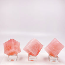 Load image into Gallery viewer, Beautiful Rose Quartz Cube