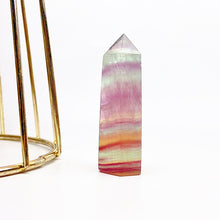 Load image into Gallery viewer, Beautiful Rainbow Fluorite Tower/Point