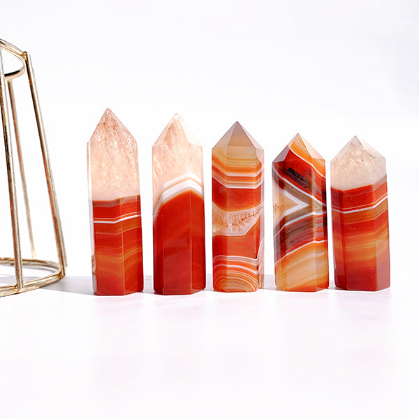 Natural  Carnelian  Tower/Point