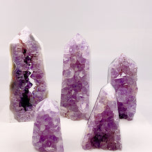 Load image into Gallery viewer, Beautiful Amethyst Geode Tower/Point