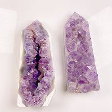 Load image into Gallery viewer, Beautiful Amethyst Geode Tower/Point