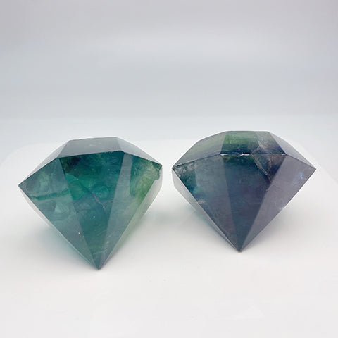 Green Fluorite Diamond Tower/Point