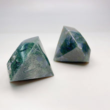 Load image into Gallery viewer, Moss Agate Diamond Tower/Point