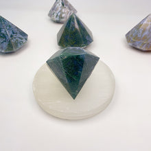 Load image into Gallery viewer, Moss Agate Diamond Tower/Point