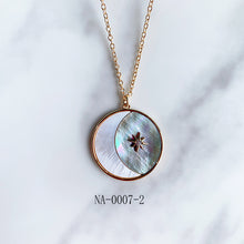 Load image into Gallery viewer, Stainless Steel Pendant  Sun  Moon Star Shell Necklace NA0007