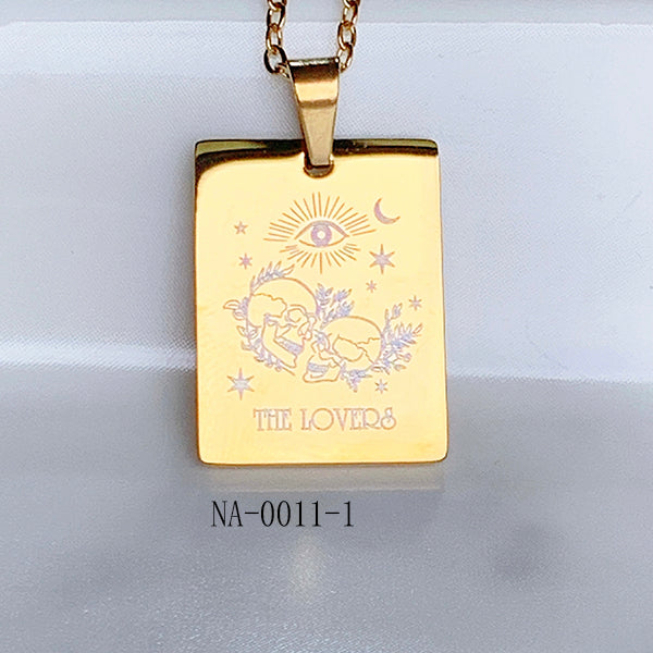 Stainless Steel Pendant Tarot Series Necklace NA0011