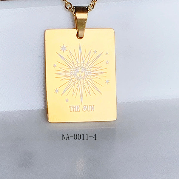 Stainless Steel Pendant Tarot Series Necklace NA0011