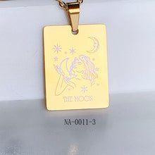 Load image into Gallery viewer, Stainless Steel Pendant Tarot Series Necklace NA0011