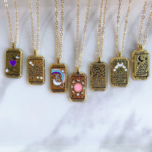 Load image into Gallery viewer, Stainless Steel Evil Eyes Pendant Tarot Series Necklace NA0012