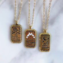 Load image into Gallery viewer, Stainless Steel Evil Eyes Pendant Tarot Series Necklace NA0012