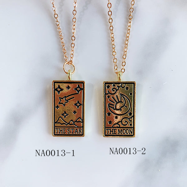 Stainless Steel  Pendant Tarot Series Necklace NA0013