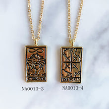 Load image into Gallery viewer, Stainless Steel  Pendant Tarot Series Necklace NA0013