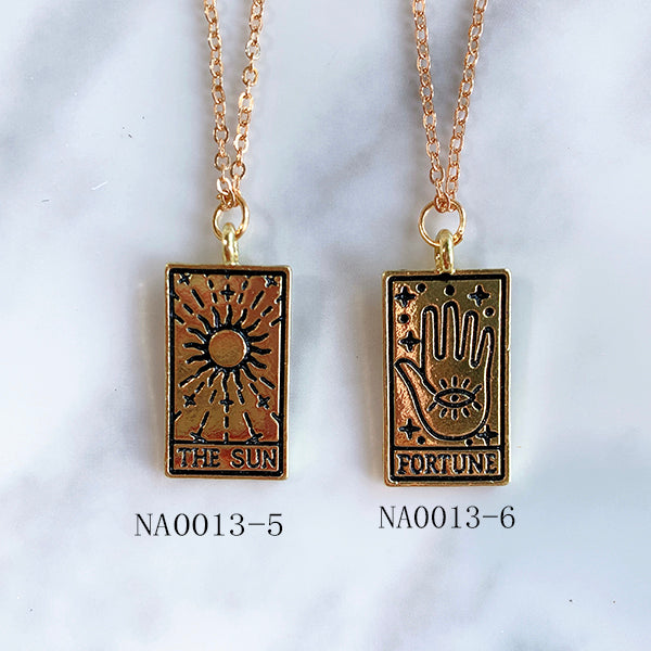 Stainless Steel  Pendant Tarot Series Necklace NA0013