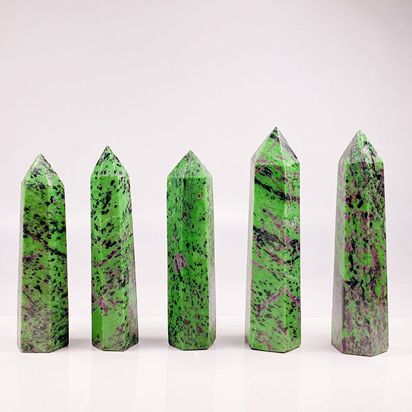 Beautiful Ruby Zoisite Tower/Point