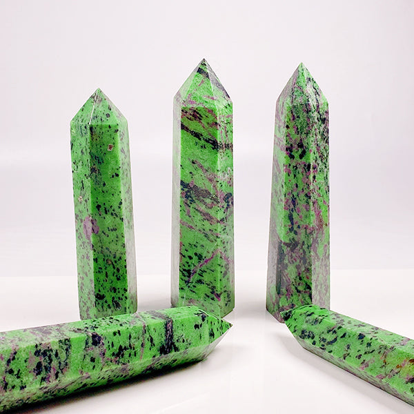 Beautiful Ruby Zoisite Tower/Point