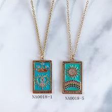 Load image into Gallery viewer, Stainless Steel  Tarot Series Pendant Enamel  Necklace NA0018