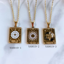 Load image into Gallery viewer, Stainless Steel  Tarot Series Pendant Necklace NA0019