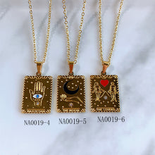 Load image into Gallery viewer, Stainless Steel  Tarot Series Pendant Necklace NA0019