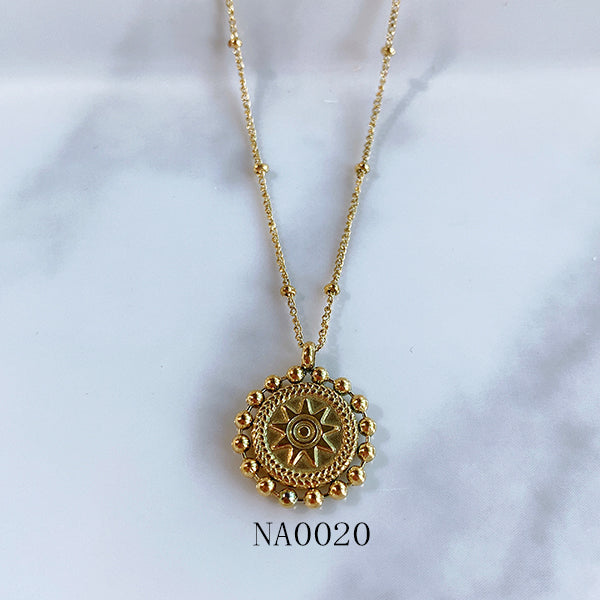 Stainless Steel  Pendant Hexagram Necklace NA0020