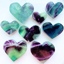 Load image into Gallery viewer, Natural Rainbow Fluorite Heart