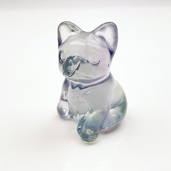 Natural Fluorite French Bulldog