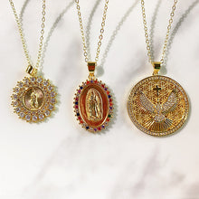 Load image into Gallery viewer, Stainless Steel Virgin Mary  Pendant Zircon Necklace NA0044-46