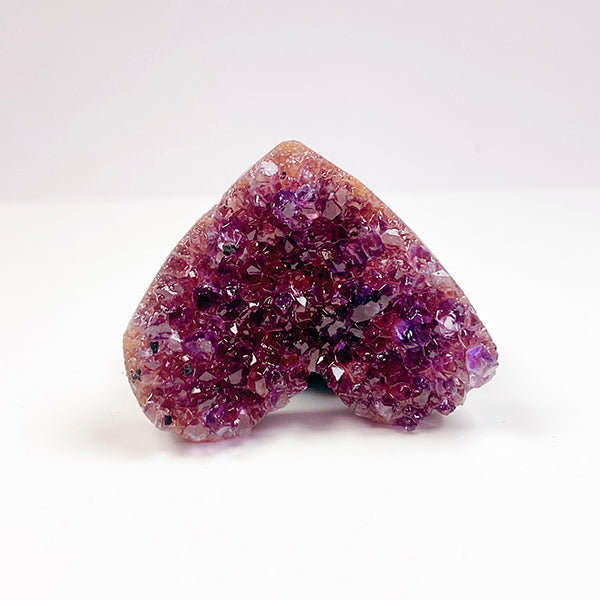 Natural Amethyst Cluster Heart