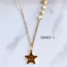 Load image into Gallery viewer, Stainless Steel  Smile Series Pendant Star Necklace NB0003