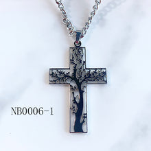 Load image into Gallery viewer, Stainless Steel  Crucifix  Pendant Piercing Tree Necklace NB0006