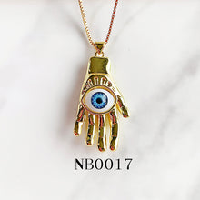 Load image into Gallery viewer, Titanium Steel Evil Eyes Pendant Personality Necklace NB0016-18