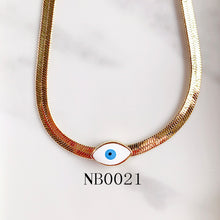 Load image into Gallery viewer, Stainless Steel  Evil Eyes Pendant  Enamel  Necklace NB0019-22