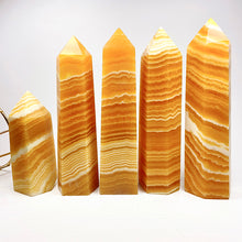 Load image into Gallery viewer, Beautiful Orange Calcite Tower /Point