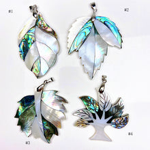 Load image into Gallery viewer, Beautiful Abalone Shell With Shell Pendant  （Leaf / Fish / Sea horse / Fox /Butterfly ）