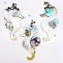 Load image into Gallery viewer, Beautiful Abalone Shell With Shell Pendant  （Leaf / Fish / Sea horse / Fox /Butterfly ）