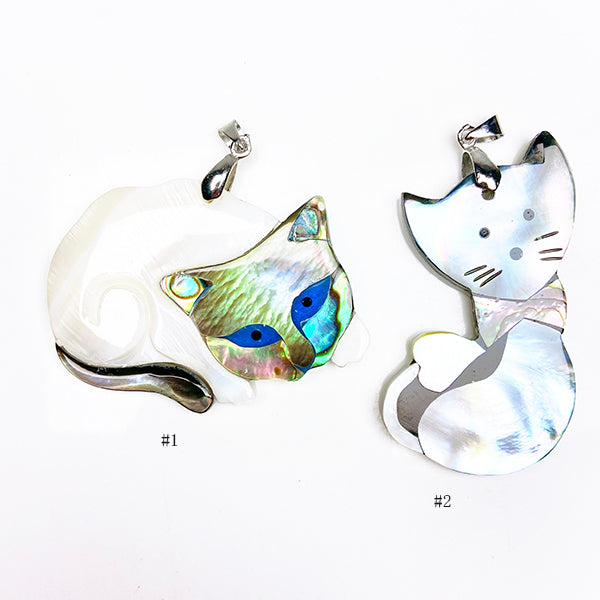 Beautiful Abalone Shell With Shell Pendant  （Leaf / Fish / Sea horse / Fox /Butterfly ）