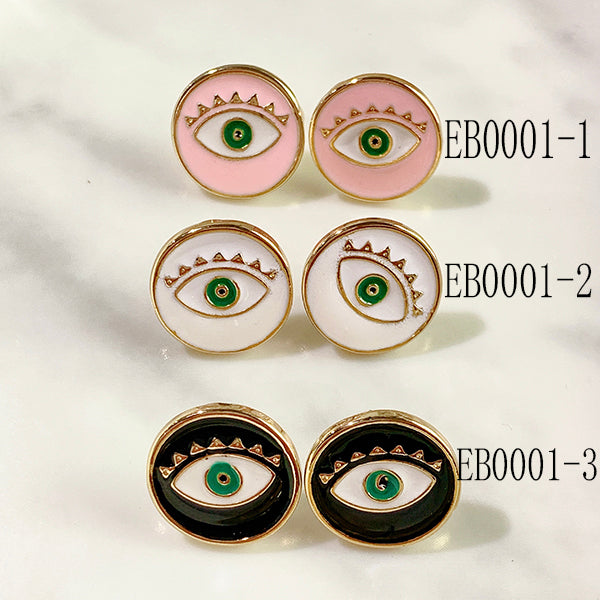 Alloy Evil Eyes Enamel Earring EB0001