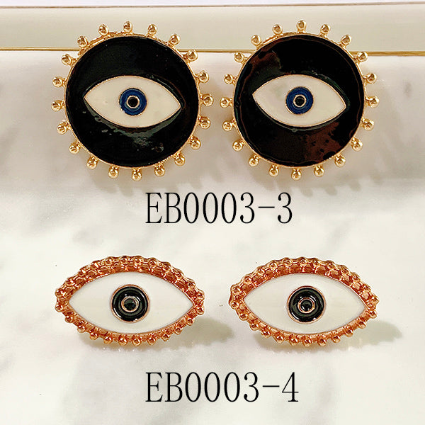 Alloy Evil Eyes Enamel Earring EB0003