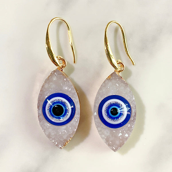 Alloy Evil Eyes Resin Earring EB0004