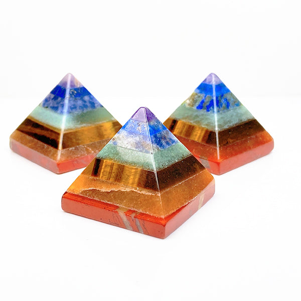 Natural Seven Chakras Pyramid