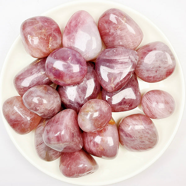 Natural Lavender Rose Quartz Tumble