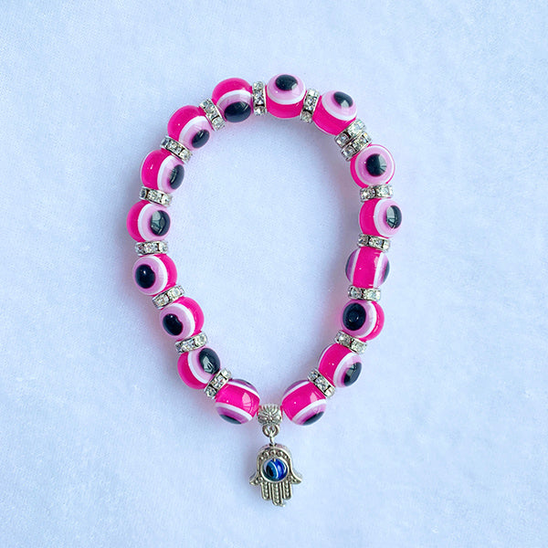 Resin  Evil Eyes Hand Bracelet BC0007