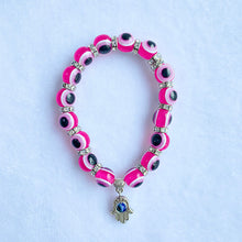 Load image into Gallery viewer, Resin  Evil Eyes Hand Bracelet BC0007