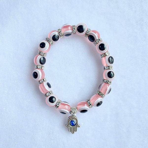 Resin  Evil Eyes Hand Bracelet BC0007