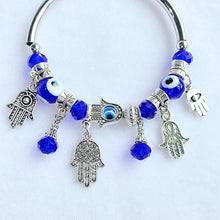 Load image into Gallery viewer, Stainless Steel Resin  Evil Eyes Adjust  Bracelet BC0009